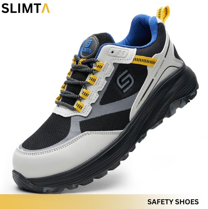 SLIMTA Men's & Women's Extra Lightweight Mesh Safety Shoes - Steel Toe Sporty Design for All Seasons - Image 1
